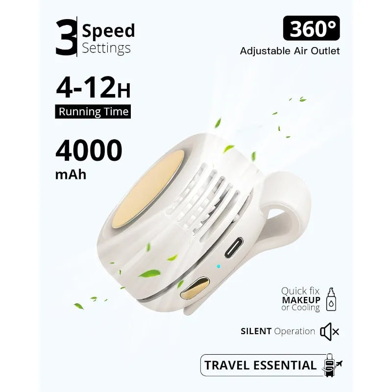 BreezeClip Pro — Portable Whisper Clip Fan